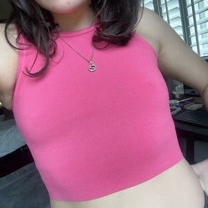 Zara cropped knit top